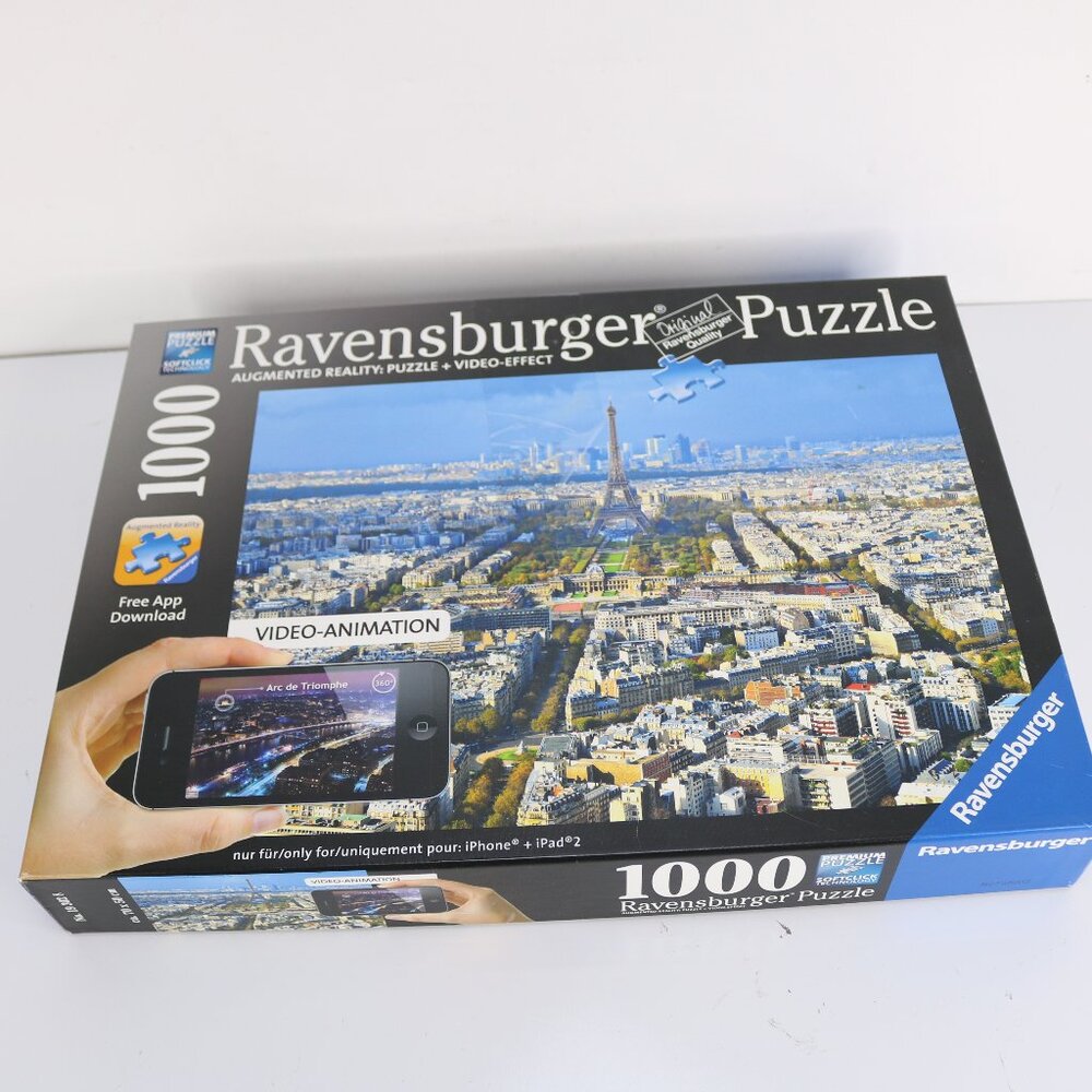 Ravensburger 1,000 Piece Puzzle * Paris, France * 2012 * 1 Piece Missing * VG